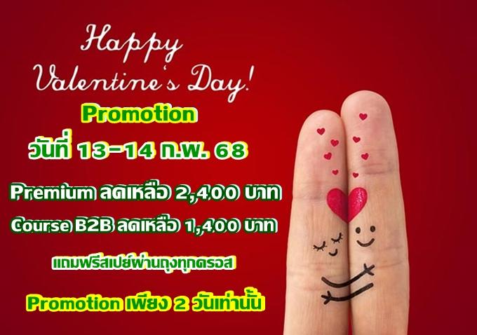 Promotion Happy Valantine's Day